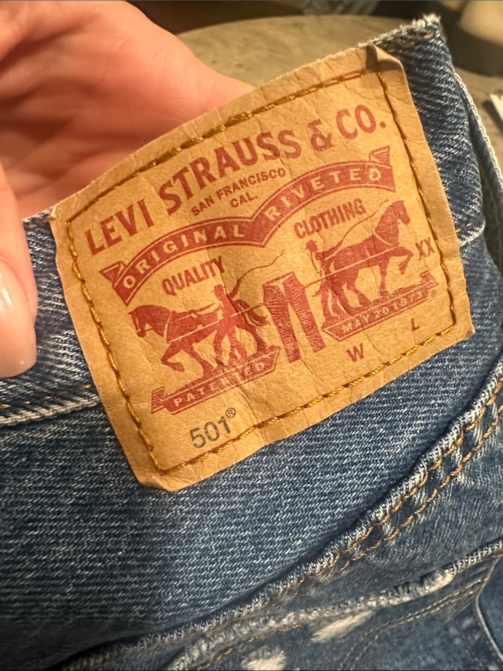 Levi's 501 5” Jean Shorts Size 28